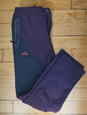Outdoor Sports Purple Lined Pants M